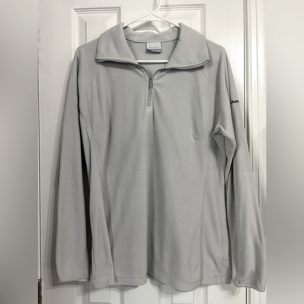 Columbia Half Zip Fleece Pullover - Grey - XL